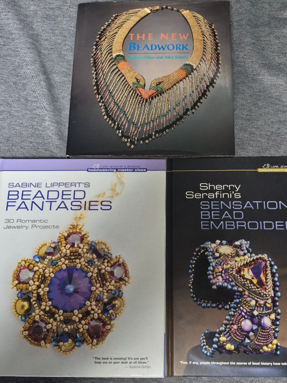 3 How To Books The New Beadwork-Sensational Bead Projects & Beaded Fantasies